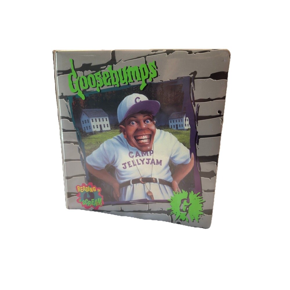 Goosebumps Camp Jellyjam #33 Vintage 3 Ring Binder 90s R.L. Stine Vintage Rare